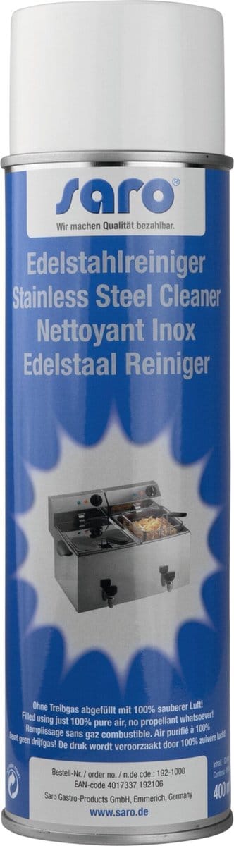 SARO - Edelstaal-Reiniger R 50 RVS-Chroom-koper - professionele reiniger - horeca - industrie