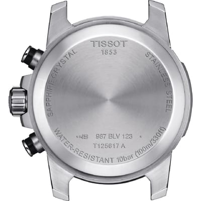 [Tissot] Montre Homme TISSOT Supersport Chrono Cadran Bleu Bracelet Cuir T1256171604100 [Importation Autorisée]