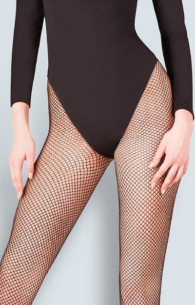 Visnet Panty - Kabarette 151 - Zwart - Maat: XS/S