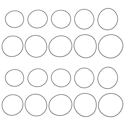 Dailygoods - 20 Stuks Horloge O-Ringen voor Reparatie en Vervanging