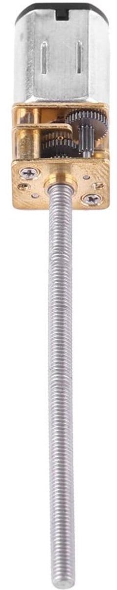 Motor met reductie - Gemetalliseerde tandwielen - Robotica DIY - Hoog koppel - 6V 55mm as - Metaal