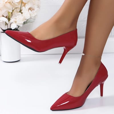 Nivard Hakken Dames Schoenen - Pumps - Schoenen - Rood - Maat 35