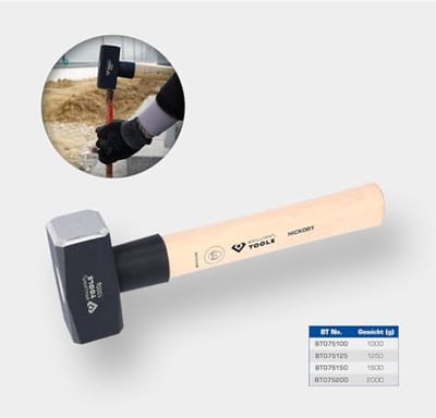 Vuistje met Hickory-steel - 1250 g - Veilig en Duurzaam