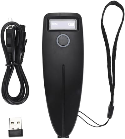 Allecto - Bluetooth Barcodescanner - Mini 2D Barcode Lezer - Draagbaar en Handheld - Draadloze Verbinding - 640x480 Resolutie - Geschikt voor Winke...