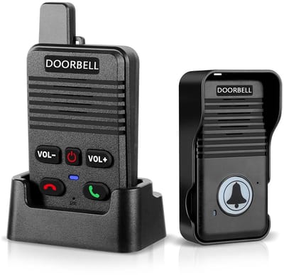 Benelux Select Intercom – Intercom Deurbel – Deurtelefoon – Draadloos – Verplaatsbaar – Binnen- & Buitenunit – Tot 500m Bereik