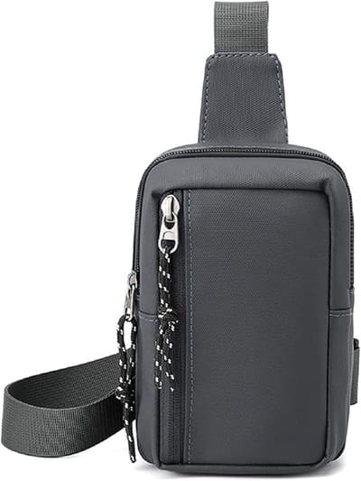 Sling Bag Borsttas- klein - voor heren en dames - schoudertas - waterdichte schoudertas - kleine crossbody mobiele telefoontas voor jongens en meisjes - outdoor