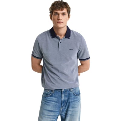 Gant Heren Oxford Regular Poloshirt (Marineblauw)