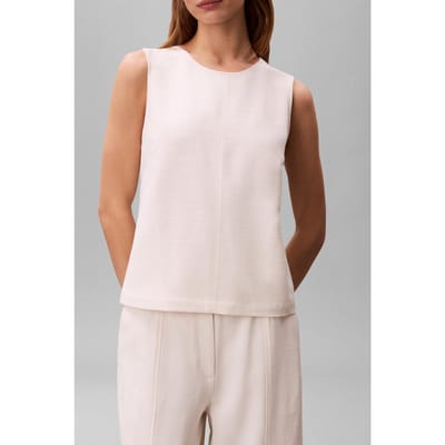 Calvin Klein Heavy Textured Top Tofu Taglia: 4 | Canottiere Outlet | Donna