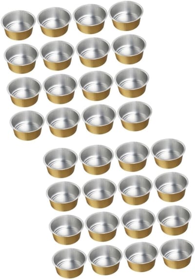 Wax Smeltkom - Ontharingskom - Schoonheidsverzorging Thuis - Grote Capaciteit - 5x5x2 cm - Goud