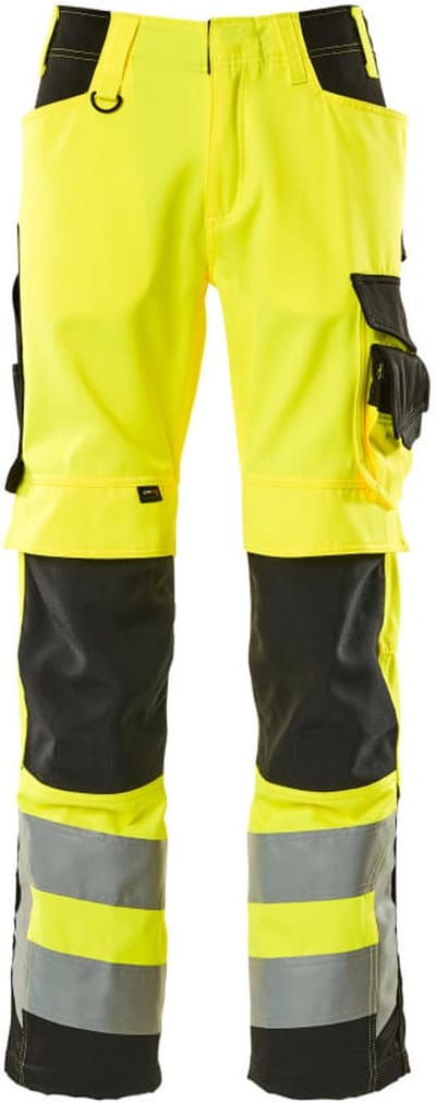Mascot Safe Supreme Broek met kniezakken 15579-860 - Hi-Vis geel/zwart - C46 - 76