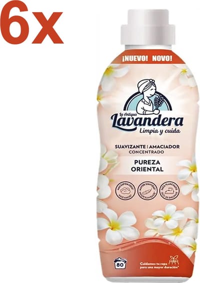 Lavandera - Pureza Oriental - Wasverzachter - 6x 1760 ml - 480 Wasbeurten - Voordeelverpakking