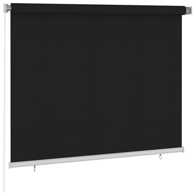 vidaXL - Rolgordijn - voor - buiten - 185(B)x140(H) - cm - zwart