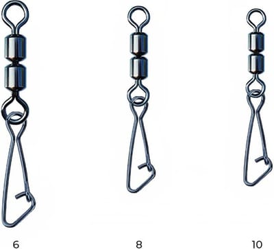 Nytro NTR Double Feeder Swivel with Hooked Snap - Maat : 10