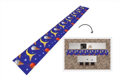 Keukenloper - Keukenmat - Planeten - IJshoorntjes - Patronen - 400x50 cm - Keuken vloerkleed