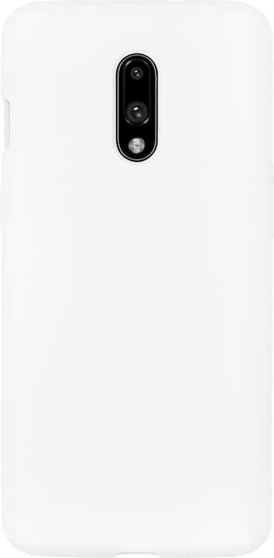 BMAX Siliconen hard case hoesje geschikt voor Oneplus 7 - Hard Cover - Beschermhoesje - Telefoonhoesje - Hard case - Telefoonbescherming - Wit
