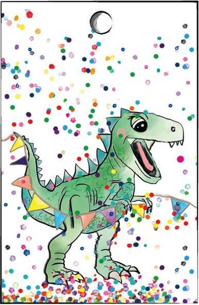 cadeaulabel dino - gift tag  - dino - kinderfeest - traktatie kaartjes - dinosaurus - 15st