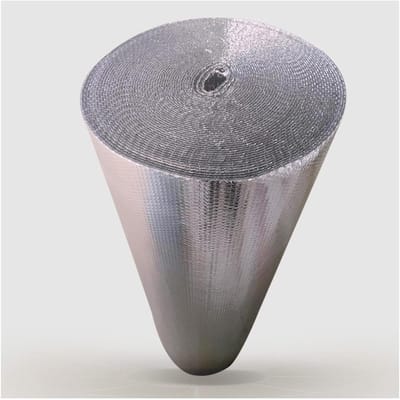 Isolatie Folie - Warmte Reflectie - Energie Besparen - Dubbele Luchtbel - Roll - Zilver
