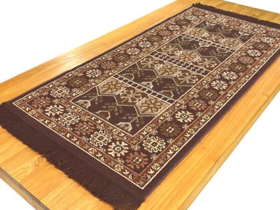 Smyrna Tafelloper Sardis donkerbruin - 70 x 140 cm