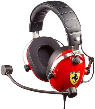 Thrustmaster T.Racing Scuderia Ferrari Edition Headset - Zwart, Rood - multiplatform gaming-headset
