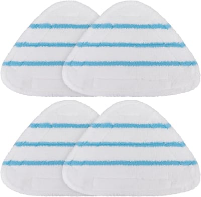 Stoomdweil Pads - Vervangende Doeken - Vloeren Reinigen - Driehoekige Vorm - 28.91 x 20.6 x 3.81 cm - Wit