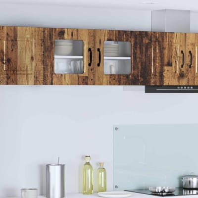 vidaXL - Vaatwasserpaneel - Kalmar - Oudhout - 80 - x - 31 - x - 40 - cm - Bewerkt - hout