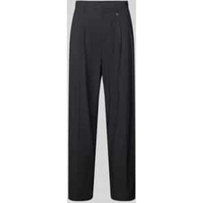 Stoffen broek met Labeldetail
