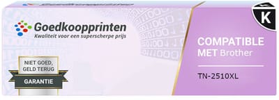 Huismerk Brother TN-2510XL toner cartridge Zwart (3.000 afdrukken)