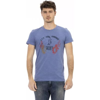 Crew Neck Korte Mouwen T-shirt USA Leger Ontwerp