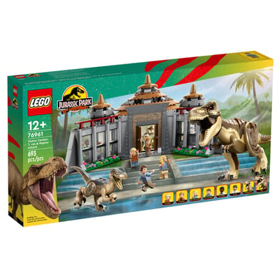 LEGO Jurassic World Jurassic Park Bezoekerscentrum: T. rex & raptor aanval Set - 76961