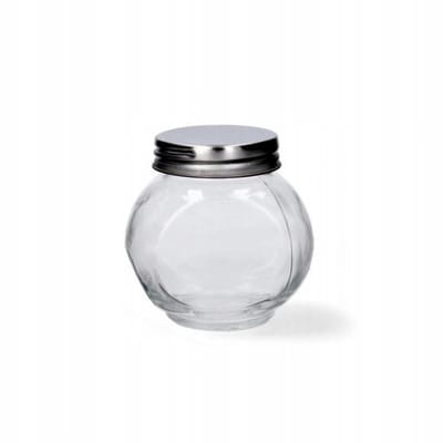 Glazen Potje met Metalen Deksel - 180ml - Ideaal voor Kruiden & Cadeaus
