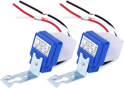 2x Automatische Lichtsensor Schakelaar 220V - Infrarood Dag Nacht Sensor voor Buitenverlichting