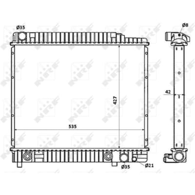 Radiator, motorkoeling NRF 58348
