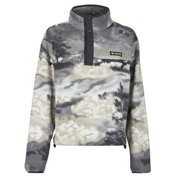 Columbia Helvetia II Printed Cropped Half Snap Half-Zip Fleece Trui zwart