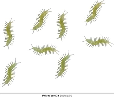 Fiestas Guirca - Decoratie insecten Glow in the dark (8 stuks) - Halloween - Halloween Decoratie - Halloween Versiering