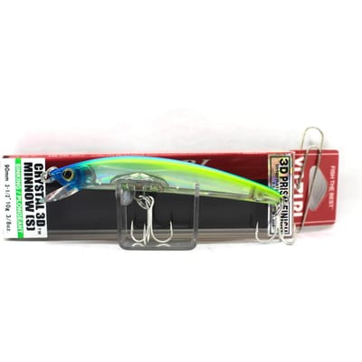 Yo Zuri 3D Crystal Minnow 90 mm Zinkende Kunstaas F1148-C58 (6003) gray
