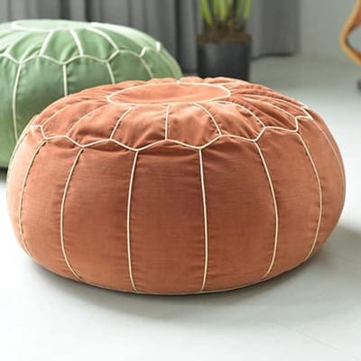 Fluwelen Poef - Ottomaanse Voetbank - Zitcomfort Creëren - Creatieve Candy Kleur - 50x50x30cm - Meerdere Kleuren