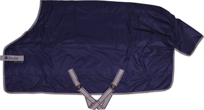 Bucas Deken Bucas Freedom Turnout 300gr Donkerblauw-zilver - 155/208