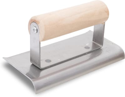 Betonrandenspaan 10 mm - Stalen kantenspaan met houten handvat voor perfect afgewerkte randen