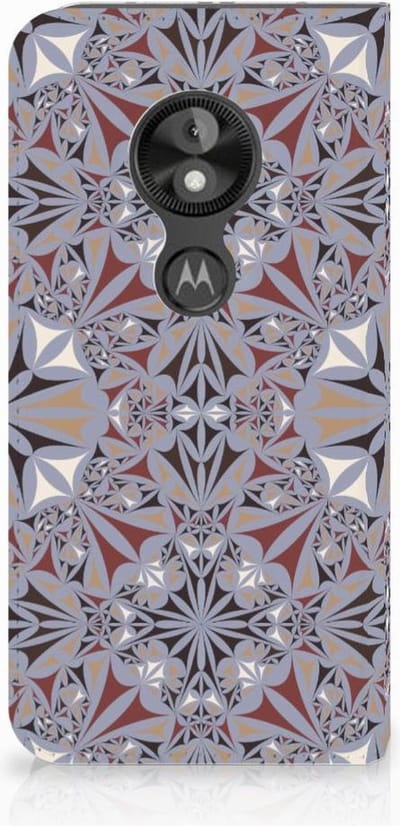 Motorola Moto E5 Play Standcase Flower Tiles