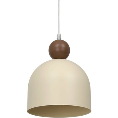 Milagro Lighting Hanglamp Timon, taupe/beige, Ø 17 cm, metaal
