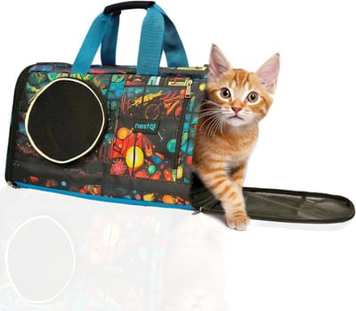 Opvouwbare transportbox voor kleine honden - lichte draagtas - 1 stuk - 50 x 30 x 28 cm