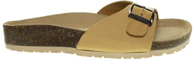 Taupe Instap Geel Slippers Eenband Bionatura maat 36