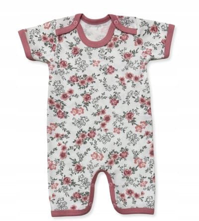 Dartomik - Meisjes Romper - Korte Mouw - Bloemenprint