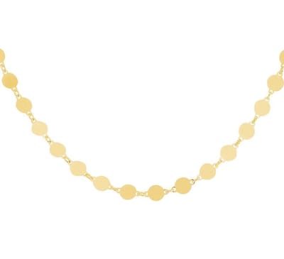 YO&NO - Ketting - Zilver verguld - Rondjes - 4,0 mm - 40 + 4 cm -  Zilver 925