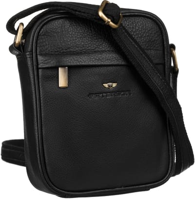 PTN 5021-NDM-2960 Zwarte leren tas