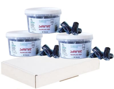 60x SANIT Duofresh sticks - toiletblokjes - wc toilet - duo fresh - geschikt voor Geberit Sigma toiletblokhouder - Voordeelverpakking