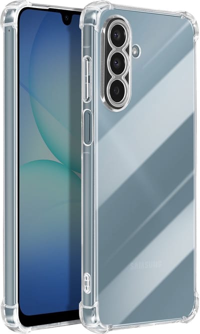 Mayaxess, Hoesje geschikt voor Galaxy A17 - Versterkte Bumper Siliconen, Transparant