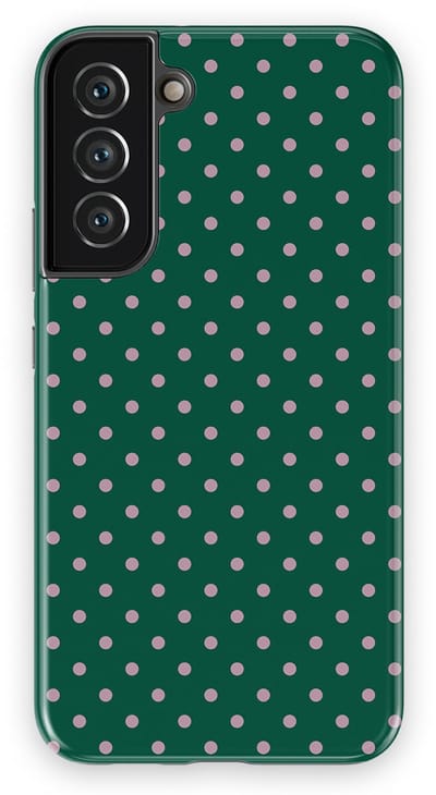 Polka Dots Hoesje Samsung Galaxy S22 Plus | Geschikt Voor Mag | Stippen Design Backcover Samsung Galaxy S22 Plus Forest Blush