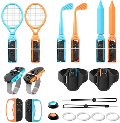 OneGamer® - Switch Sports Accessoires Set – Geschikt voor Nintendo Switch 2 Sports Games - 18 in 1 Set