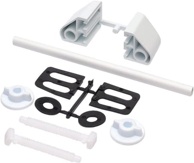 Toilet Zitting Set - Badkamer Onderdelen - Toilet Onderhoud - Moderne Stijl - D-Vorm - Wit